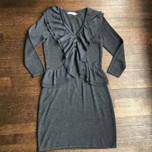 CK dark gray sweater dress
